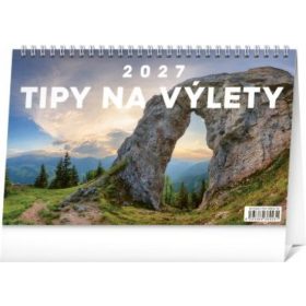 Stolový kalendár Tipy na výlety 2027, 23,1 x 14,5 cm