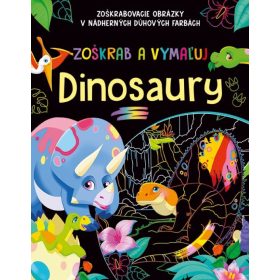 Zoškrab a vymaľuj - Dinosaury