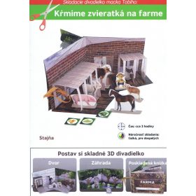   Skladacie divadielko macka Tobiho: Kŕmime zvieratká na farme