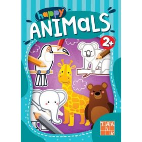 Happy Animals omaľovanka