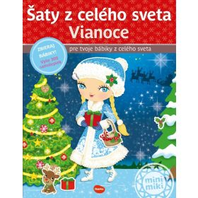 Šaty z celého sveta VIANOCE - Kniha samolepiek