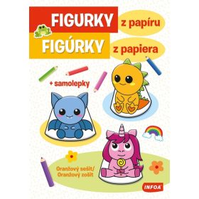 Figúrky z papiera - oranžový zošit