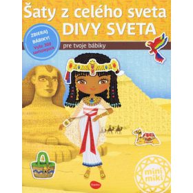 Šaty z celého sveta Divy Sveta - Kniha samolepiek