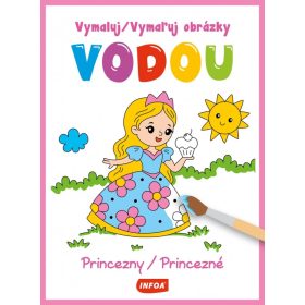 Vymaľuj obrázky vodou - Princezné