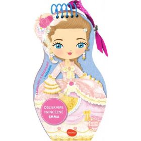 Obliekame  bábiky PRINCEZNÁ EMMA – Maľovanky