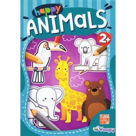Happy Animals omaľovanka