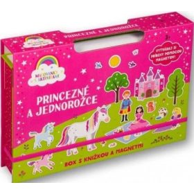 Princezné a jednorožce- Box s knižkou a magnetmi